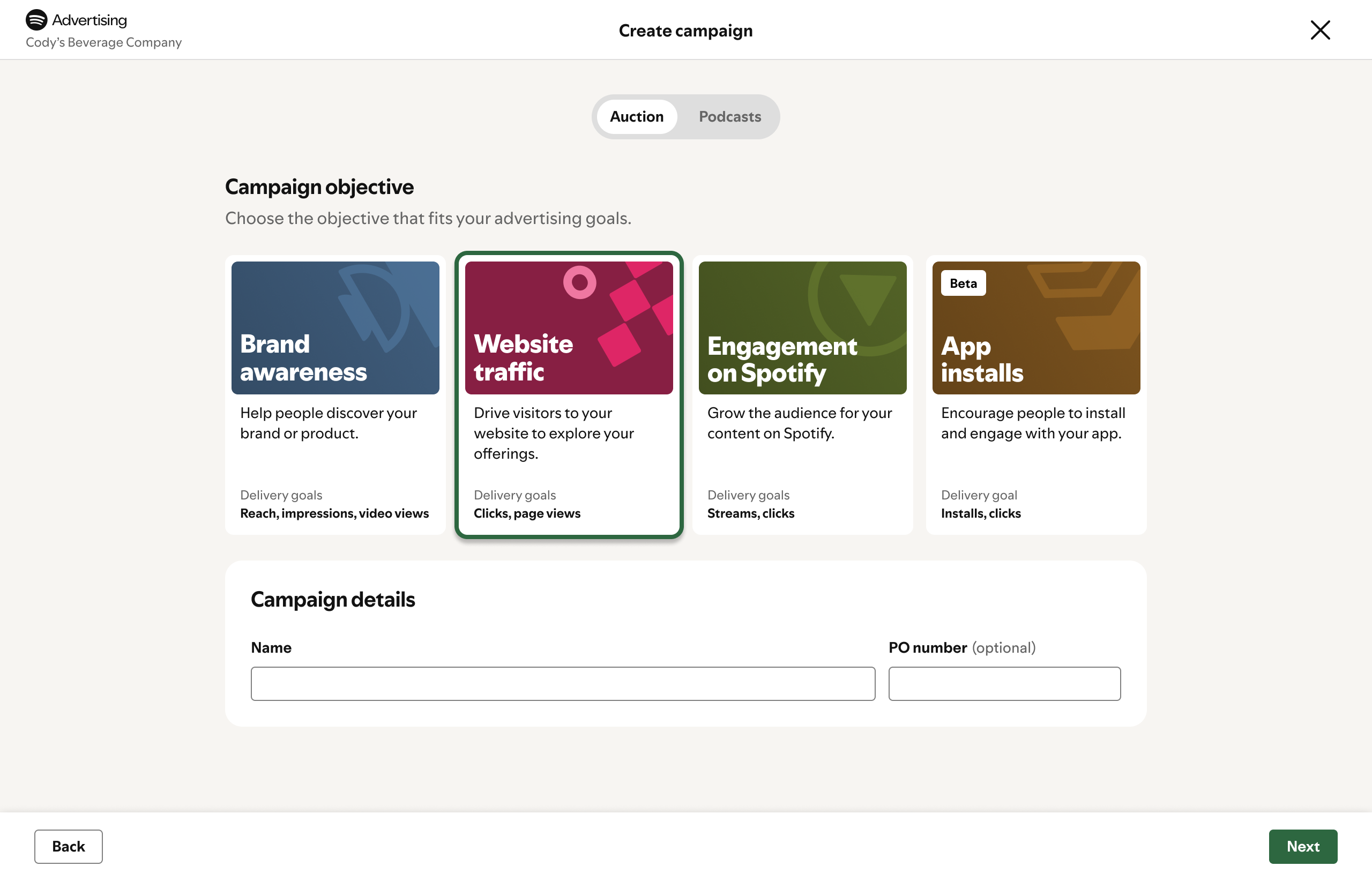 Campaign Objectives Framework